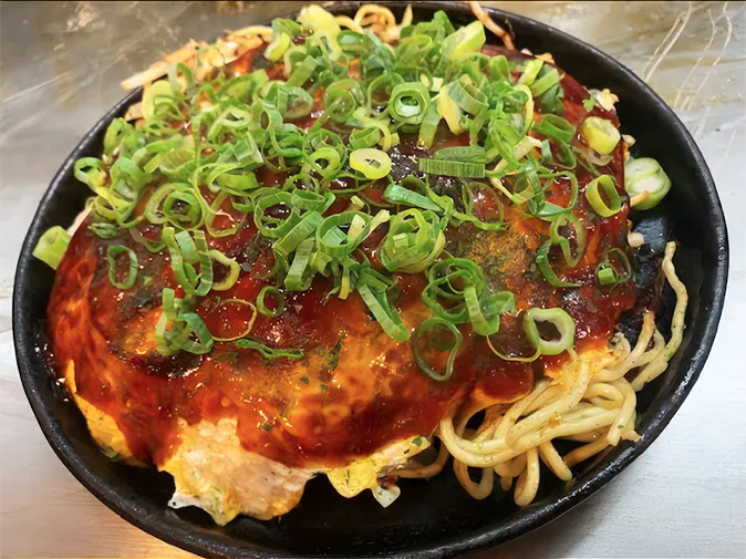 丸玉のお好み焼き