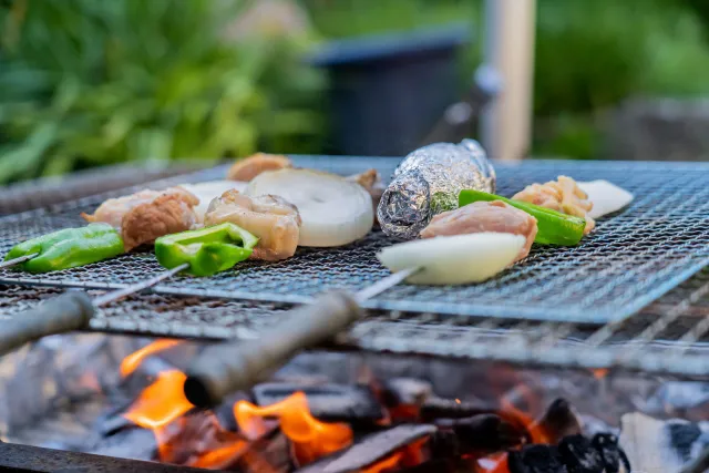 バーベキューの画像