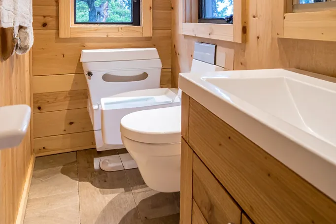 テントのトイレの画像